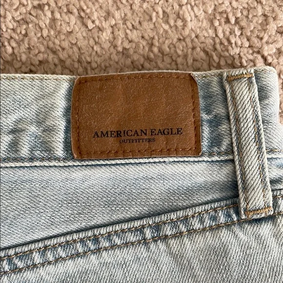 American eagle Light Blue Distressed Denim Shorts with lace - Picture 11 of 11